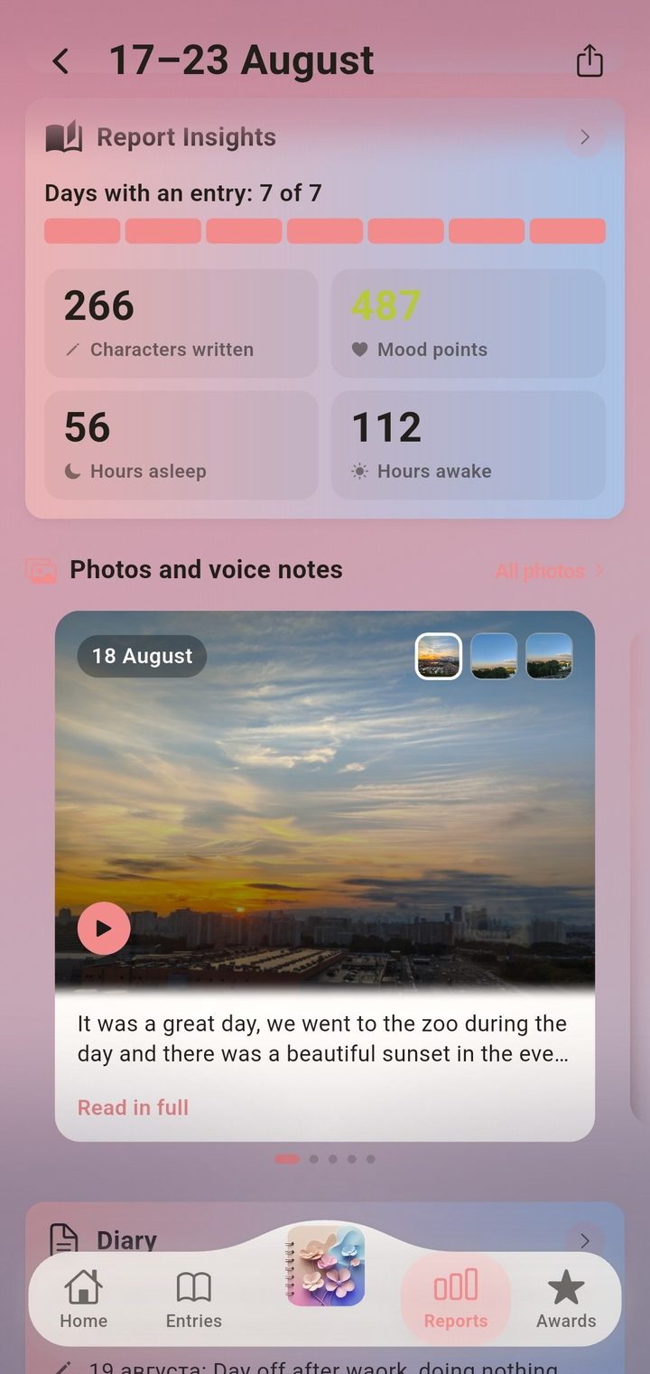 Weekly report: photos, voice notes and the numbers of the week